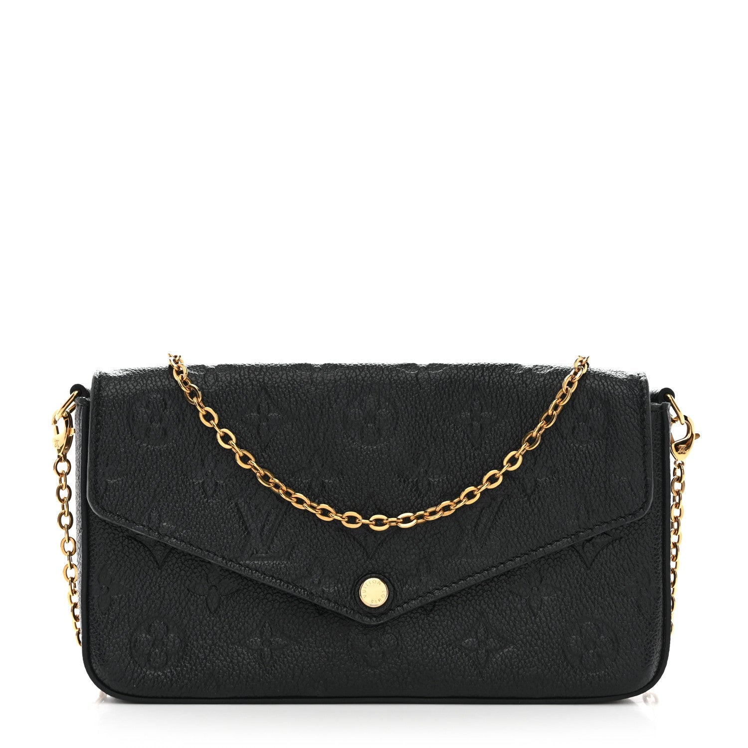 Empreinte Pochette Felicie Chain Wallet Black
