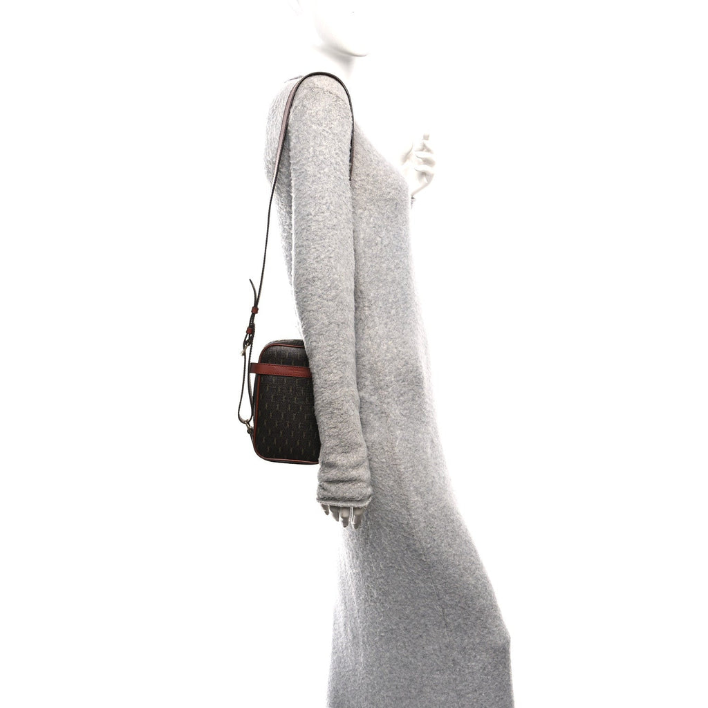 Canvas Smooth Calfskin Le Monogramme Crossbody Pouch Chestnut