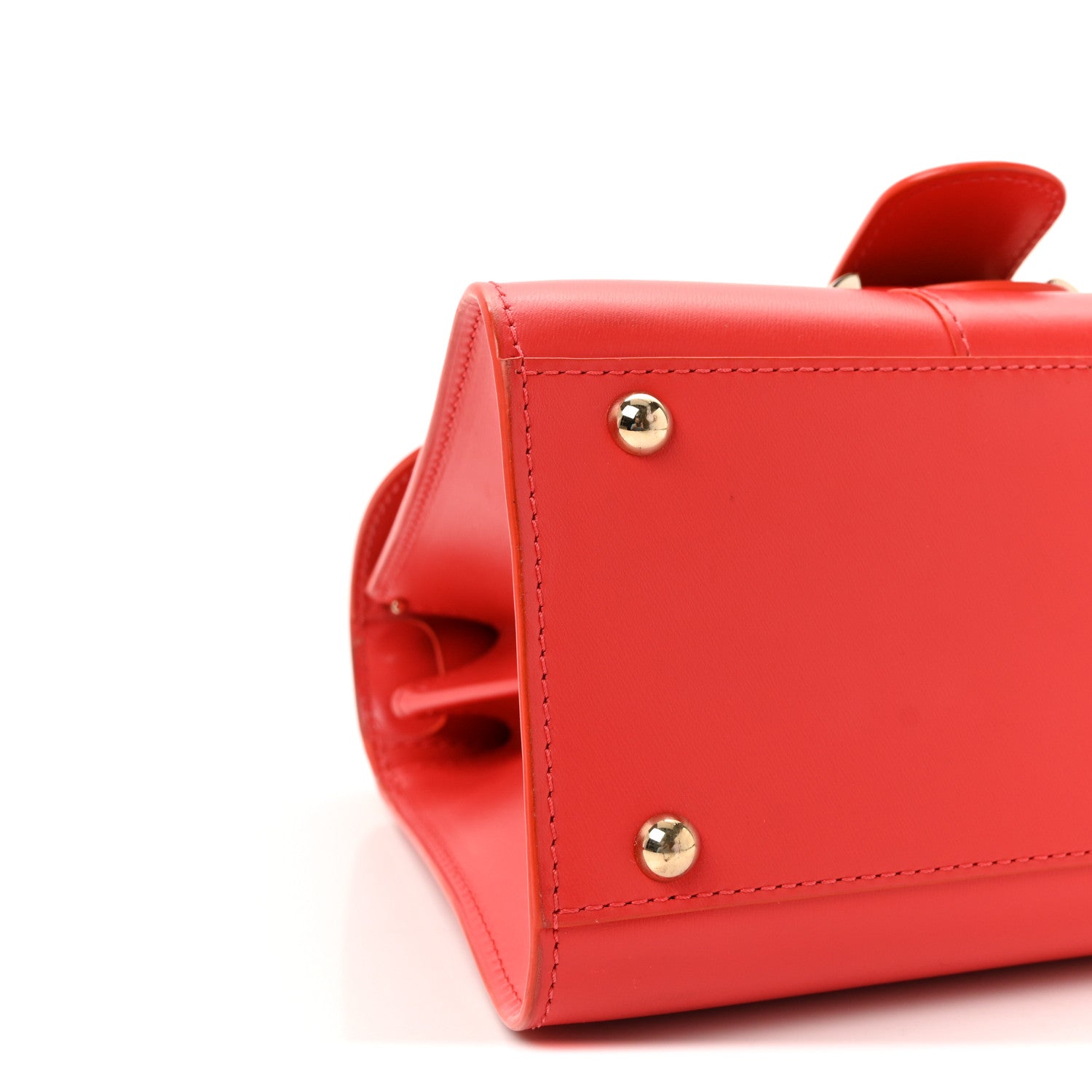 Box Calfskin Mini Brillant Satchel Coral
