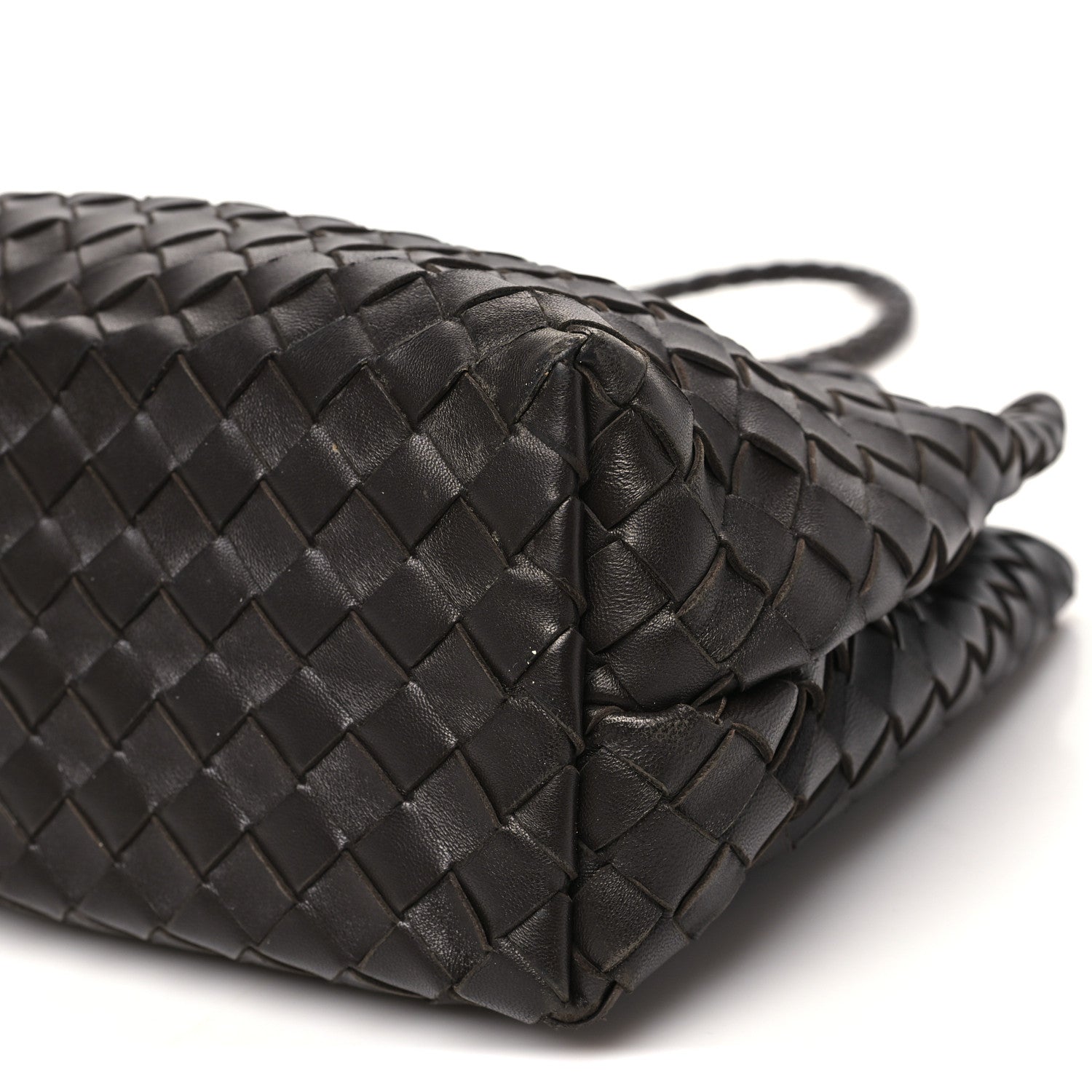 Nappa Intrecciato Medium Andiamo Shoulder Bag Fondant