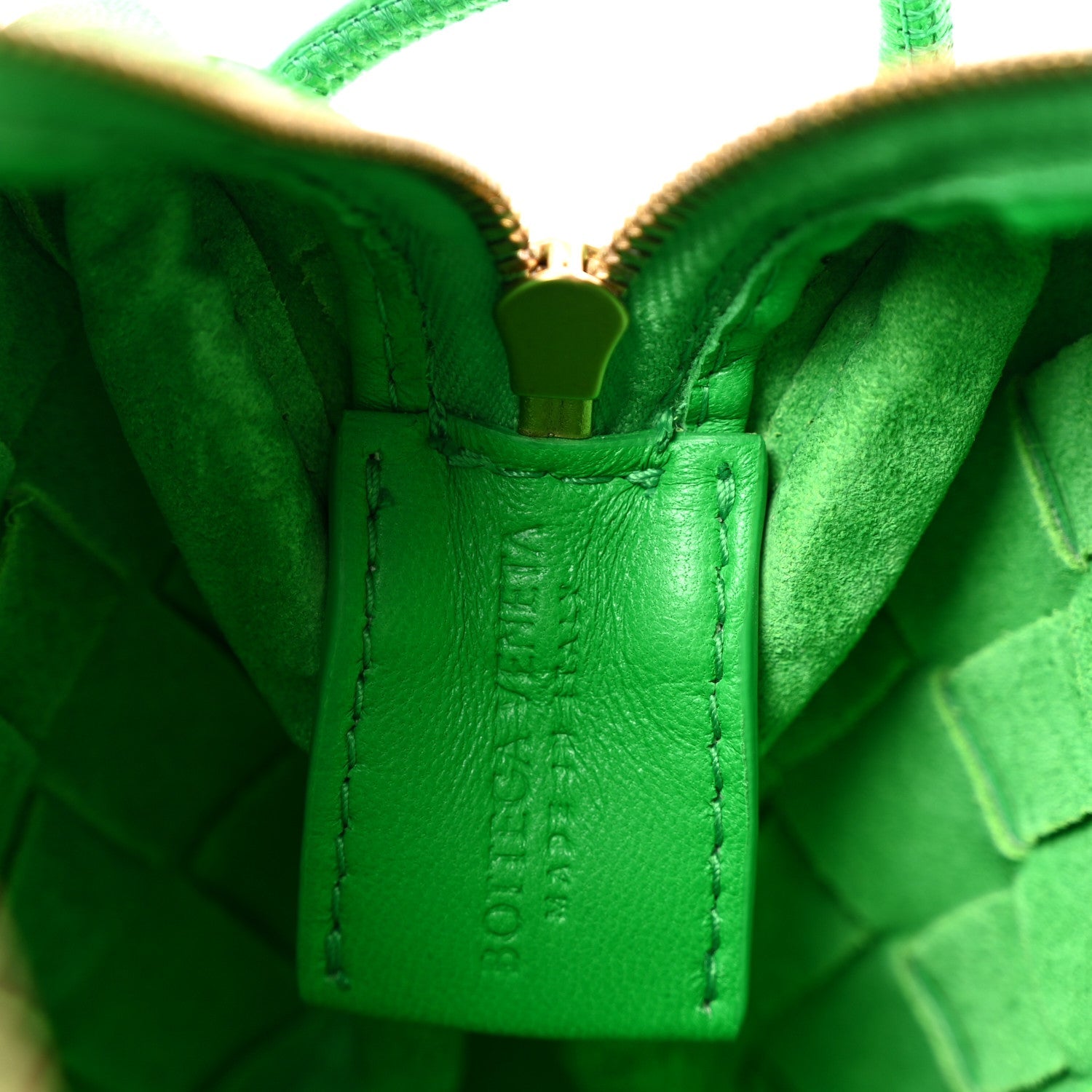 Nappa Intrecciato Mini Loop Camera Bag Parakeet