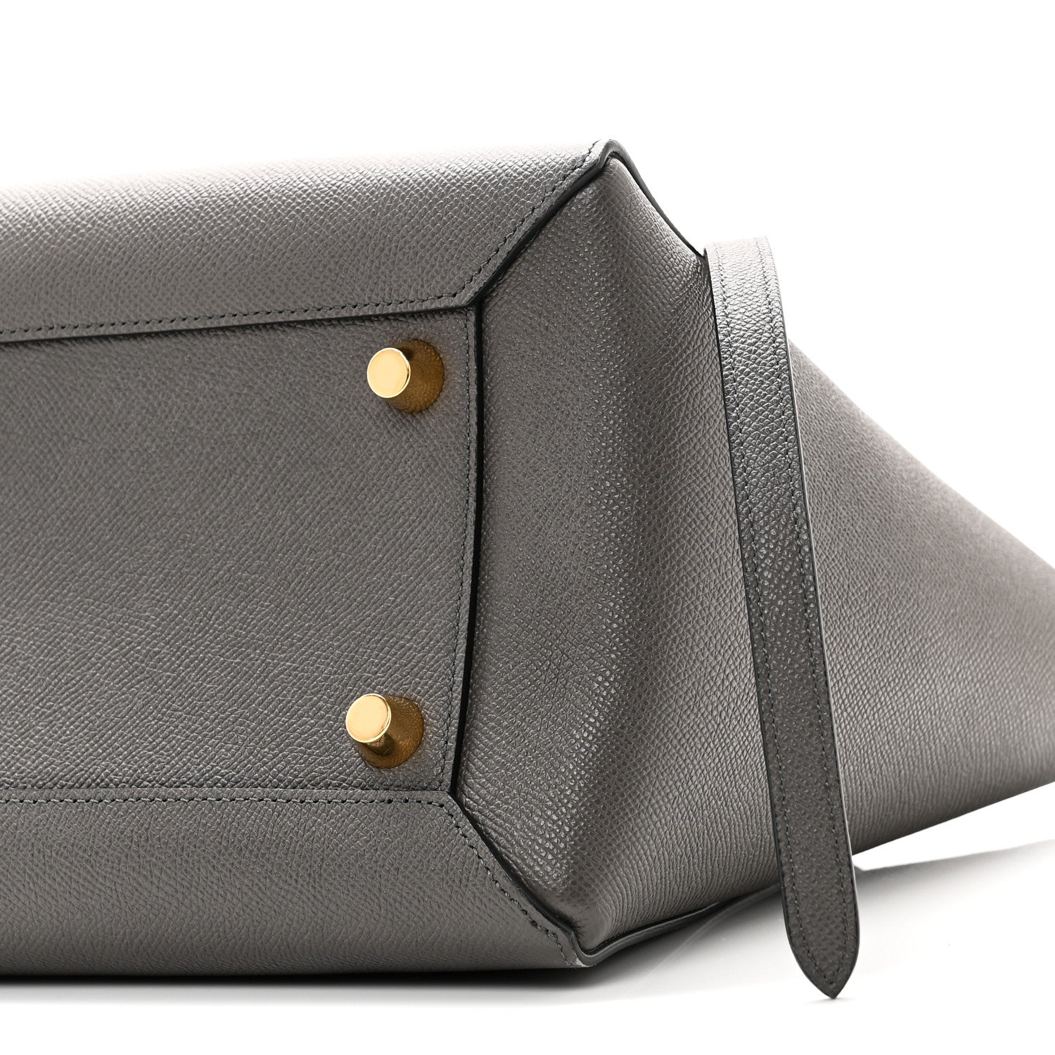 Grained Calfskin Mini Belt Bag Grey