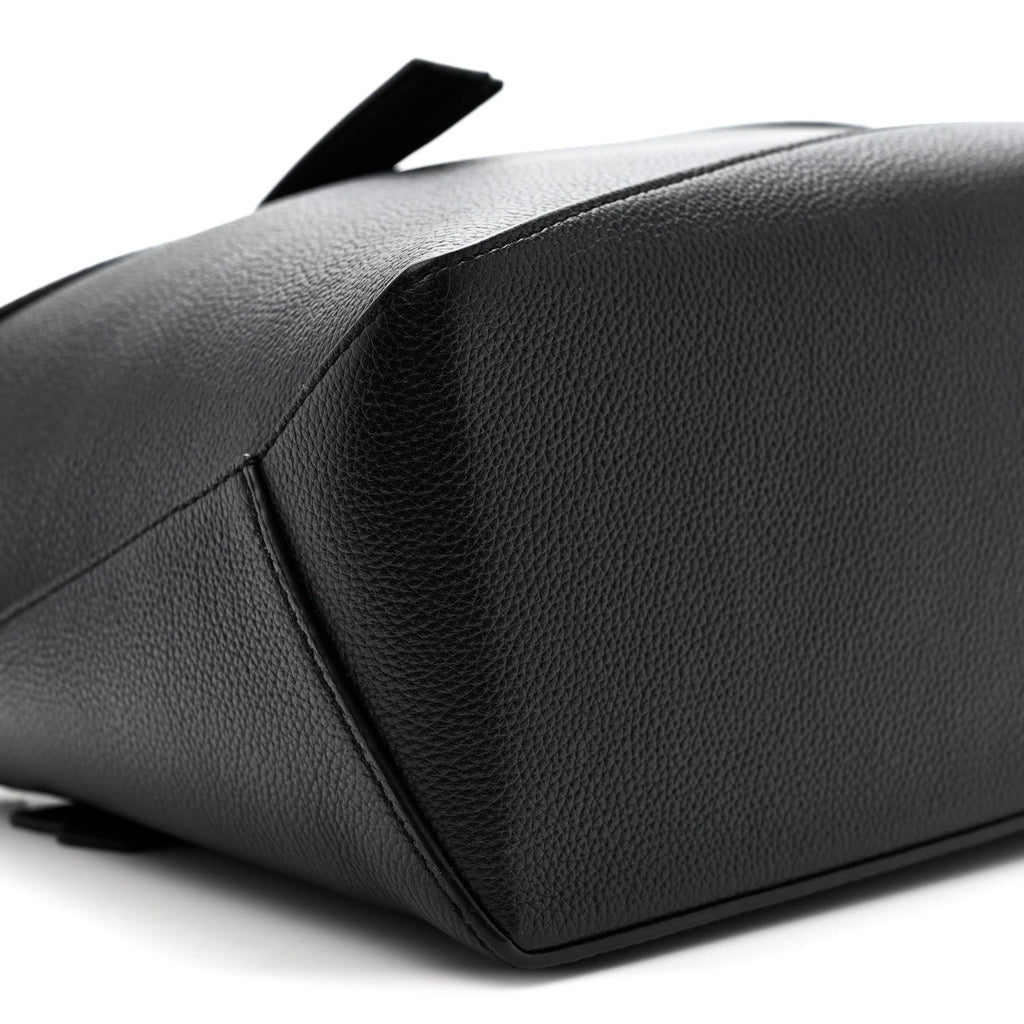 Calfskin Small Puzzle Edge Bag Black