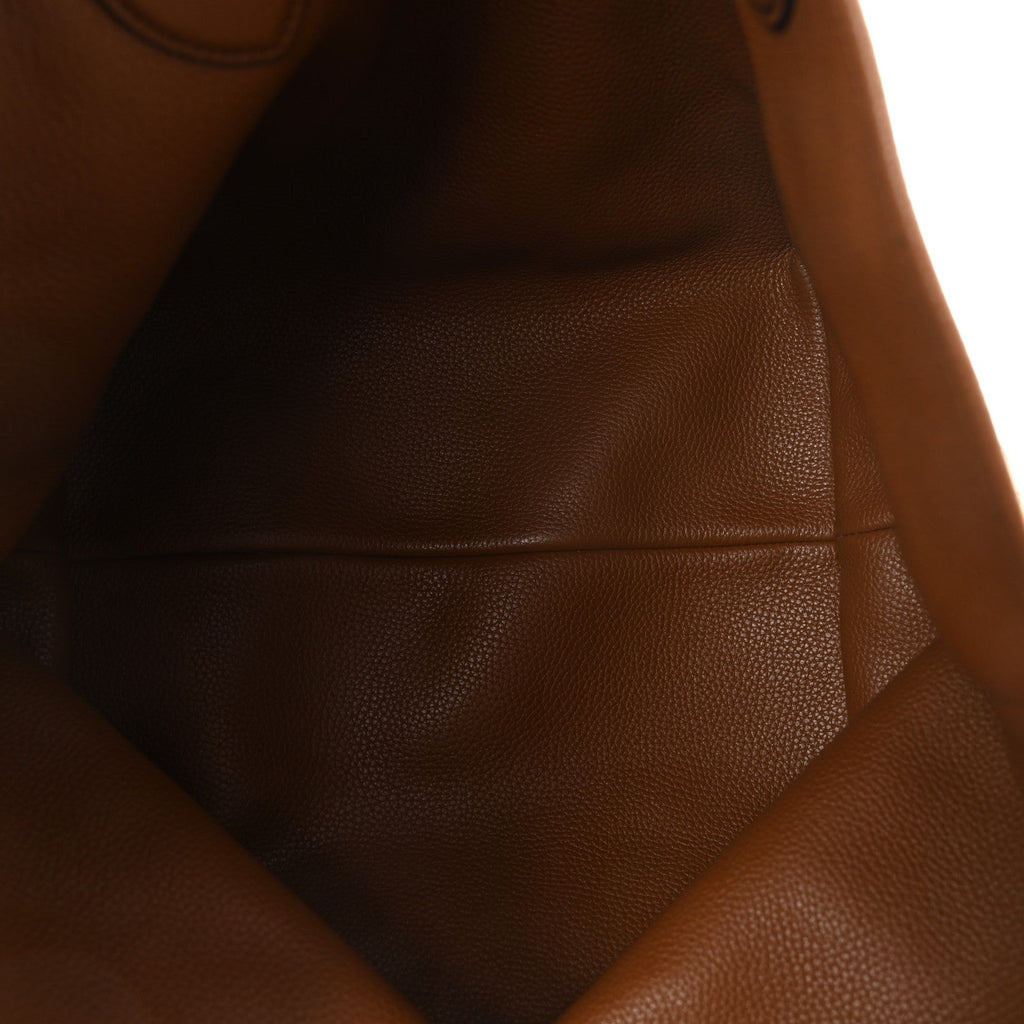 Grained Calfskin Monogram Large Totissima Reversible Tote Brown