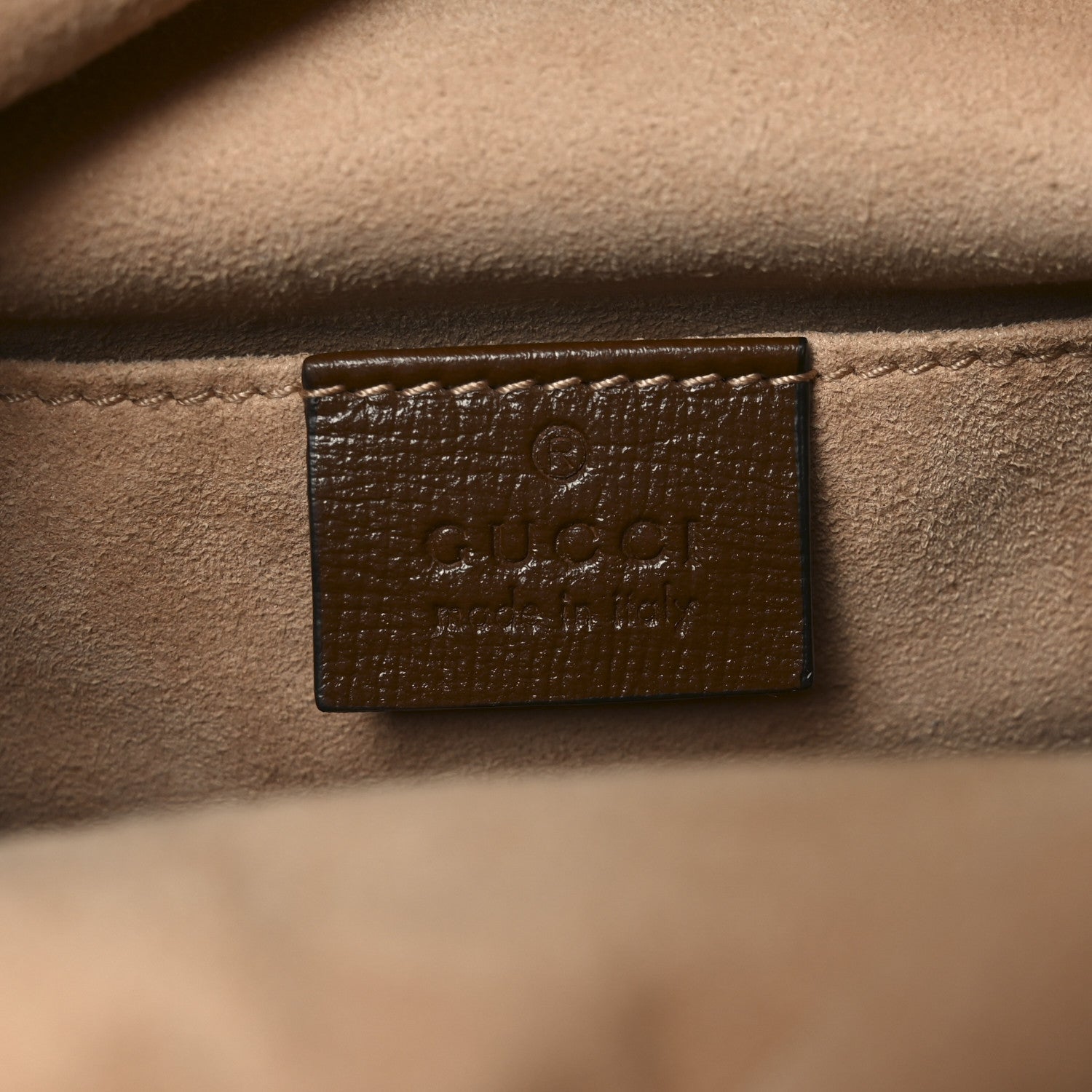 Monogram Textured Calfskin Horsebit 1955 Drawstring Bucket Bag Beige Brown Sugar