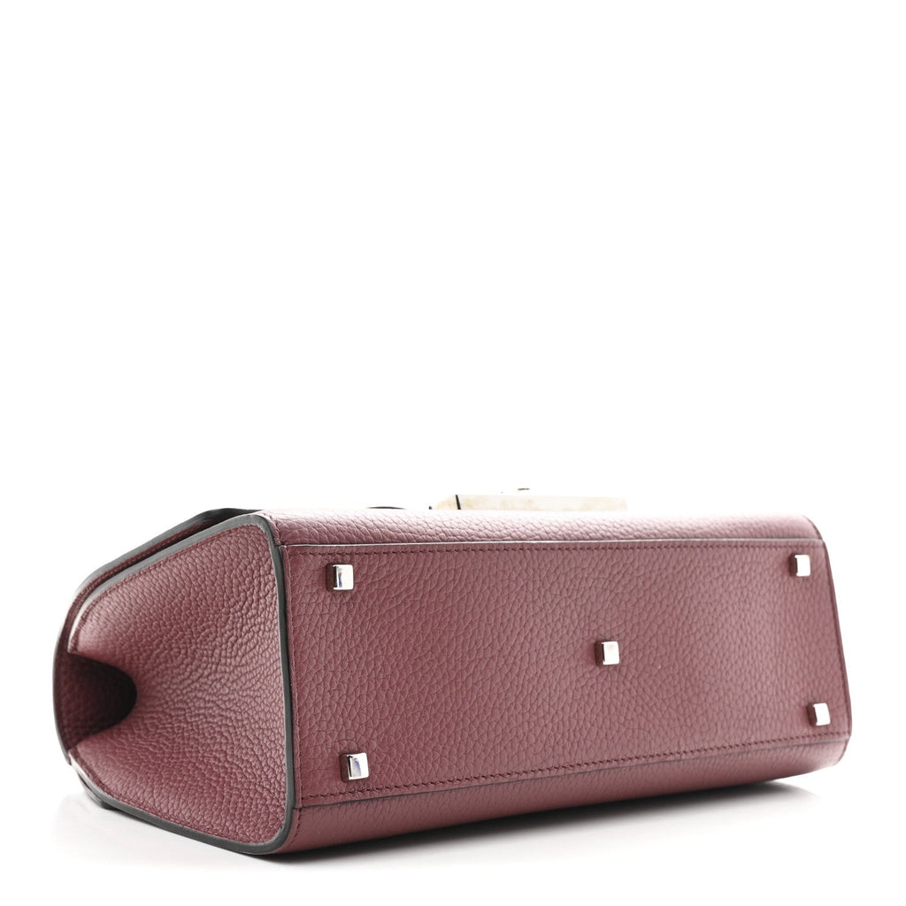 Carat Calfskin Rejane PM Wood Rose