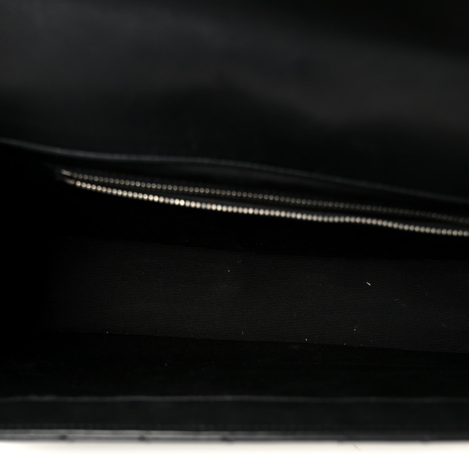 Smooth Calfskin Matelasse Chevron Large Monogram Satchel Black