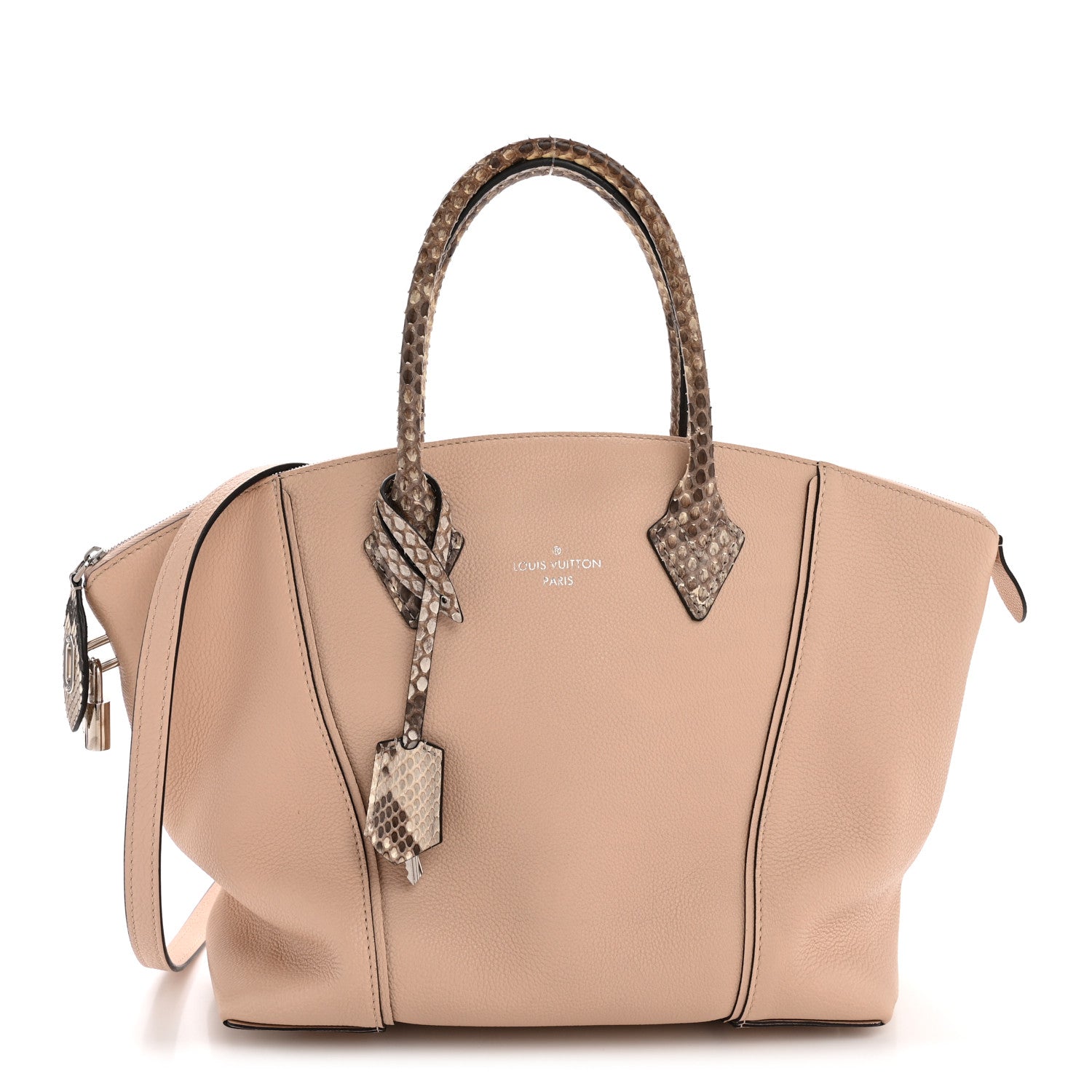 Veau Cachemire Snakeskin Soft Lockit PM Magnolia
