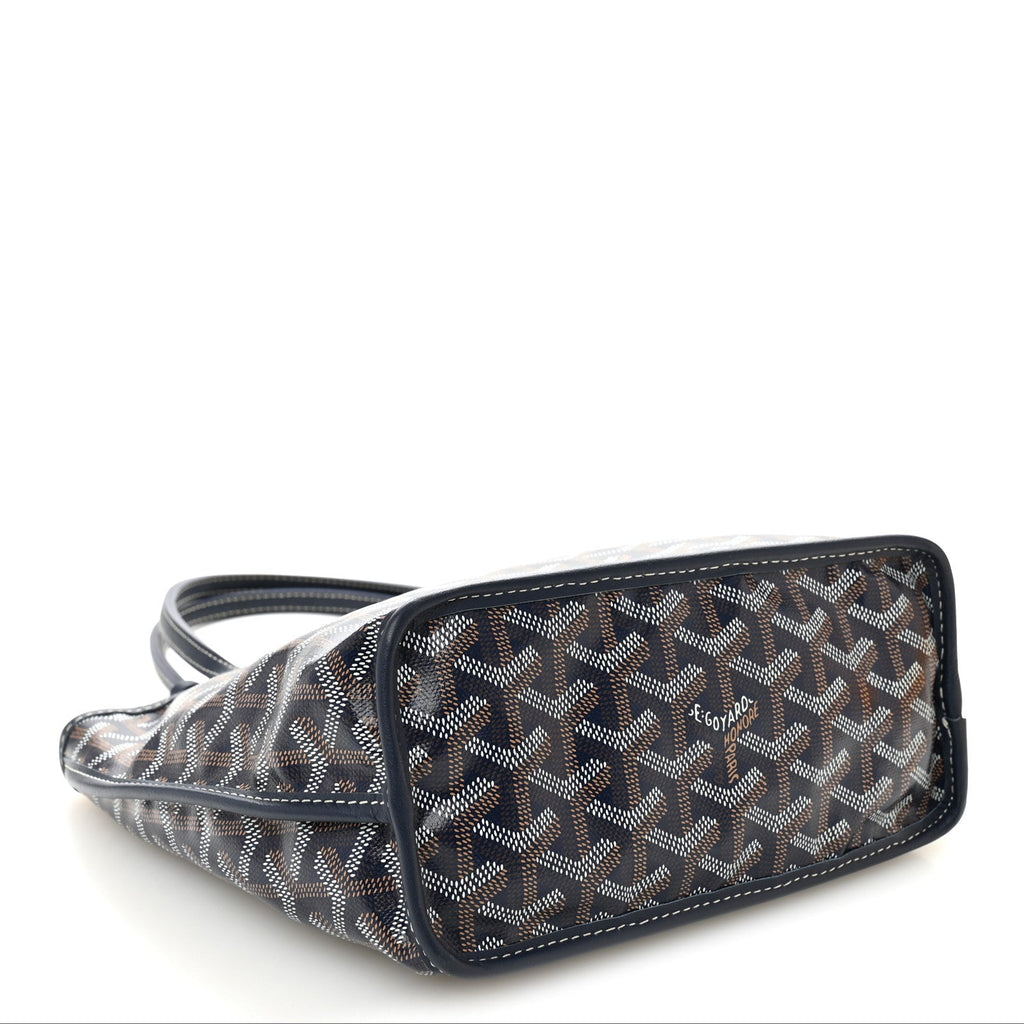 Goyardine Reversible Mini Anjou Navy