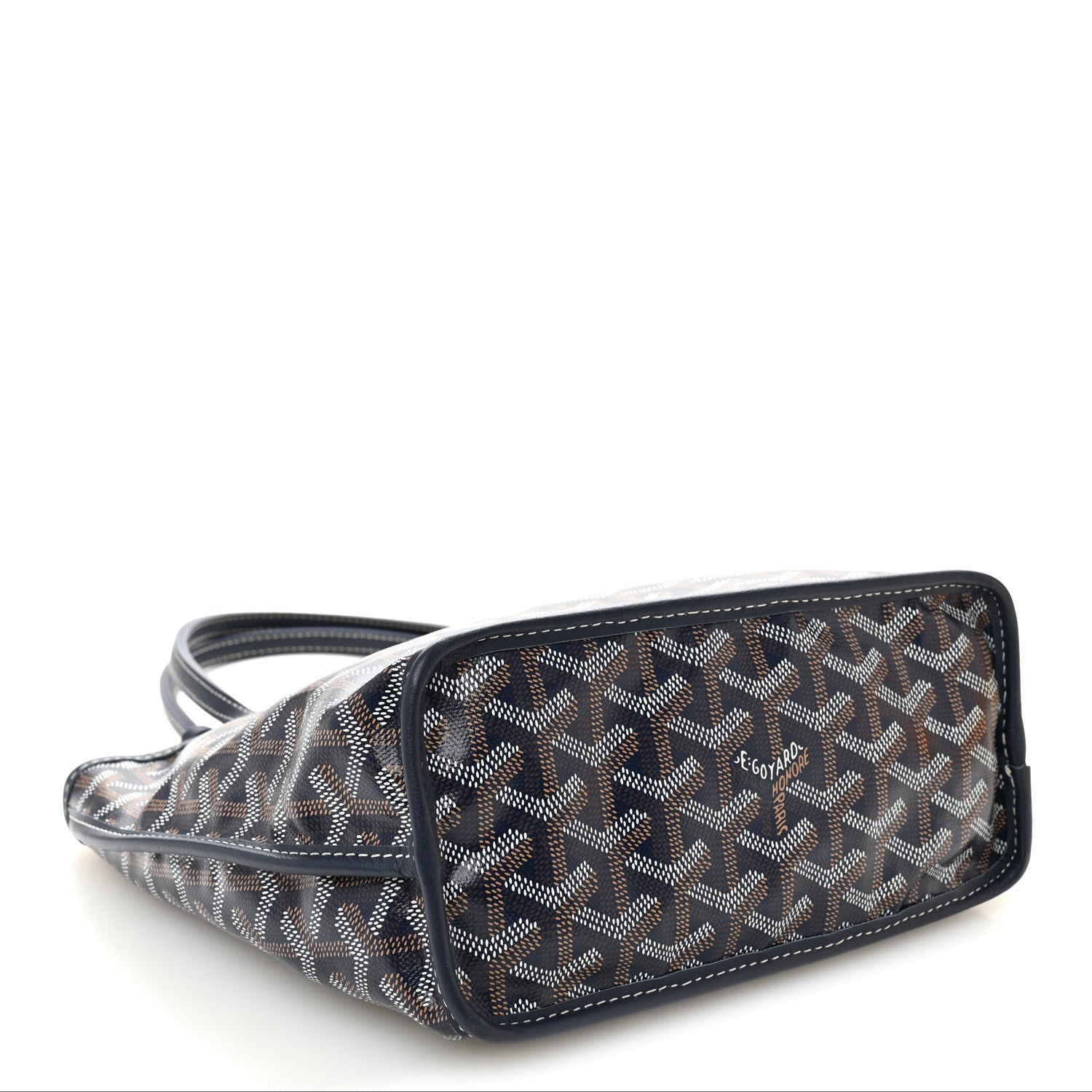 Goyardine Reversible Mini Anjou Navy