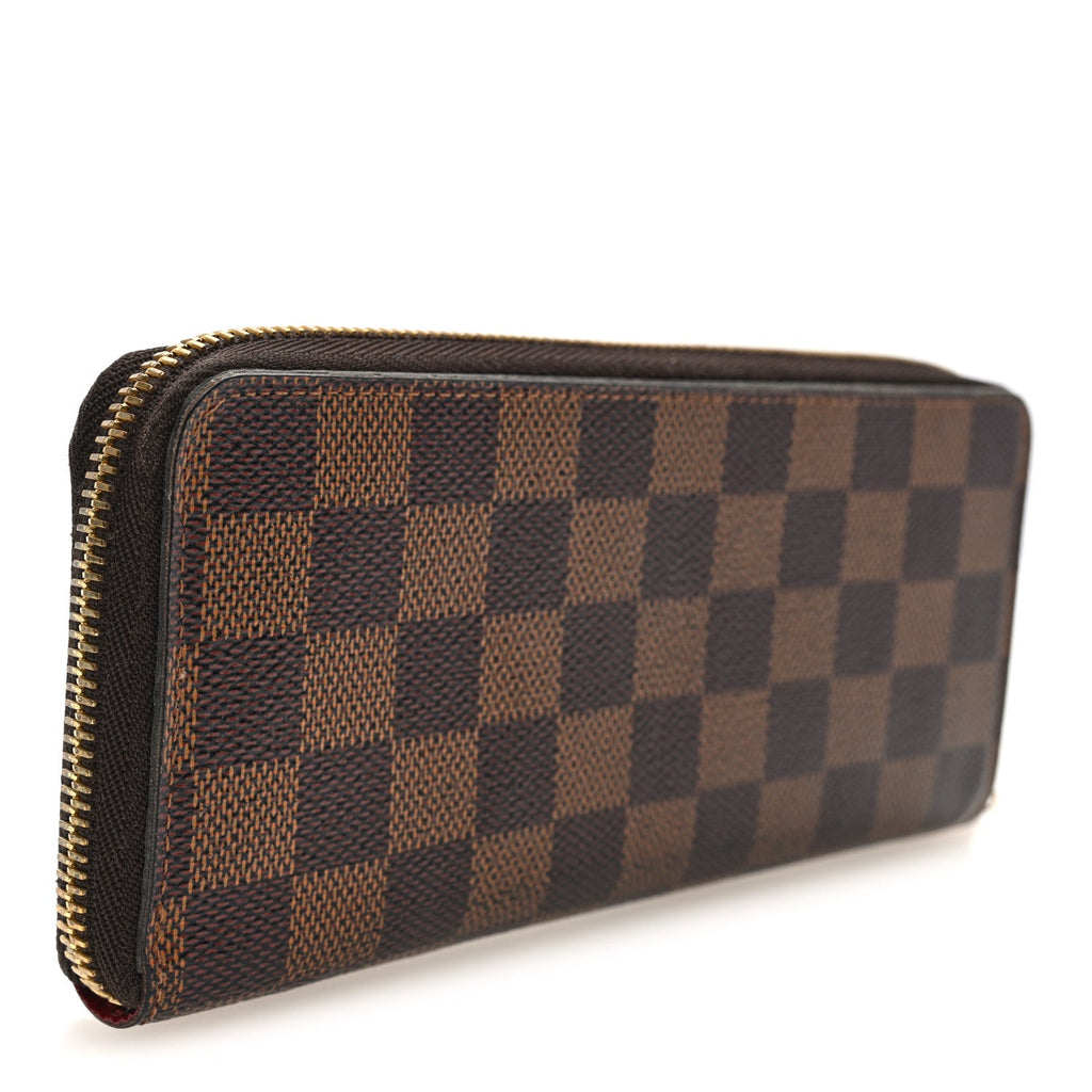 Damier Ebene Clemence Wallet Cherry
