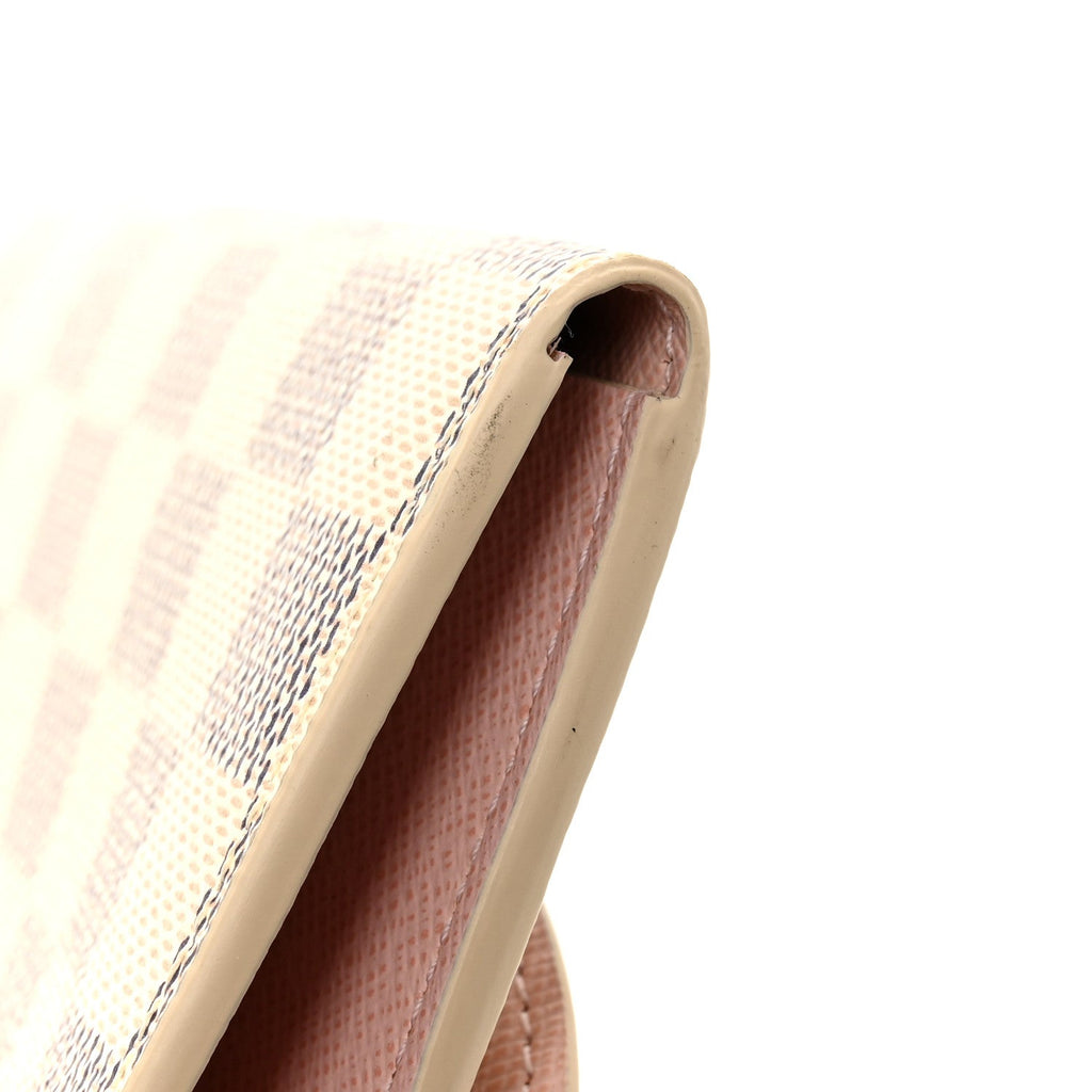 Damier Azur Emilie Wallet Rose Ballerine