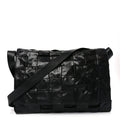 Paper Calfskin Maxi Intreccio Large Cassette Crossbody Bag Black