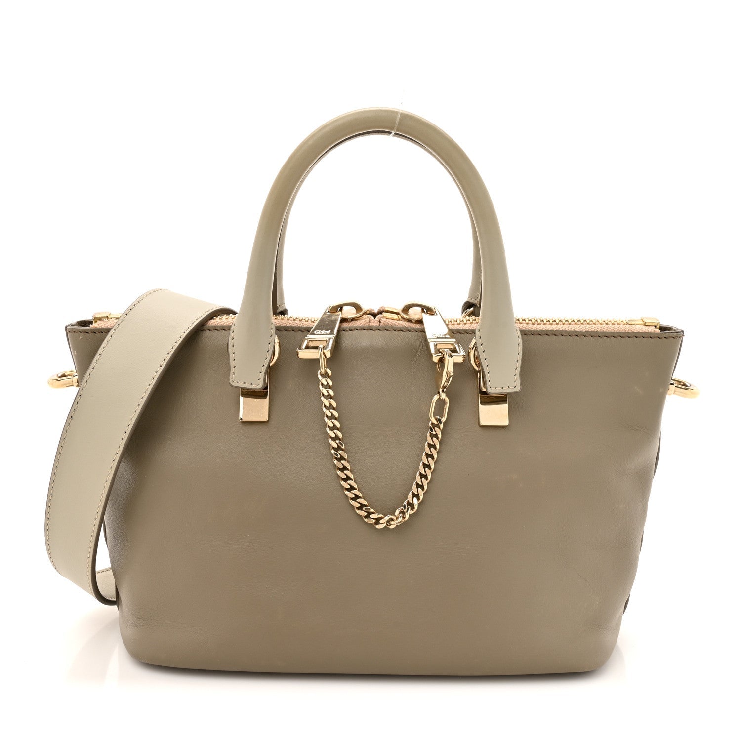Smooth Calfskin Mini Baylee Tote Cashmere Grey