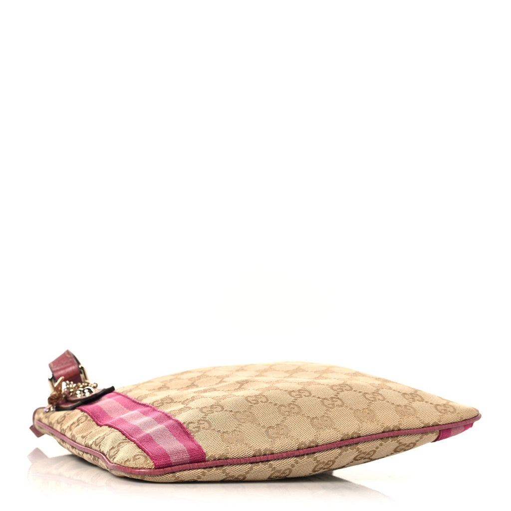 Monogram Web Jolicoeur Charms Messenger Pink Ebony