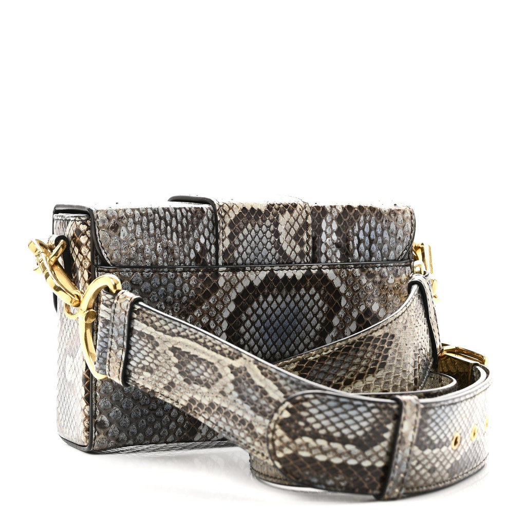 Snakeskin 30 Montaigne Box Bag Beige Multicolor