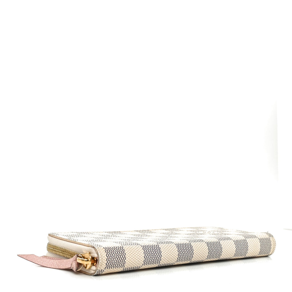 Damier Azur Clemence Wallet Rose Ballerine