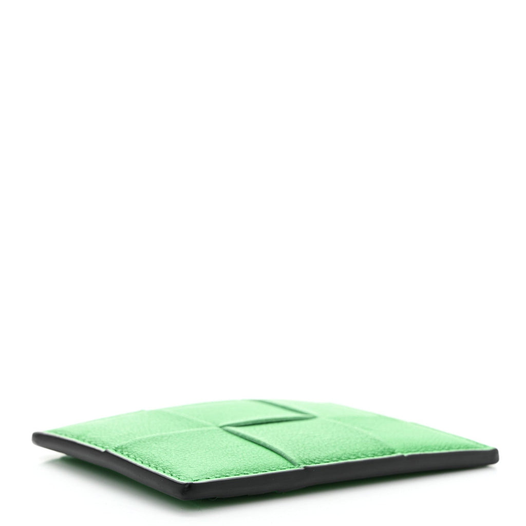 Nappa Intreccio Cassette Credit  Holder Parakeet