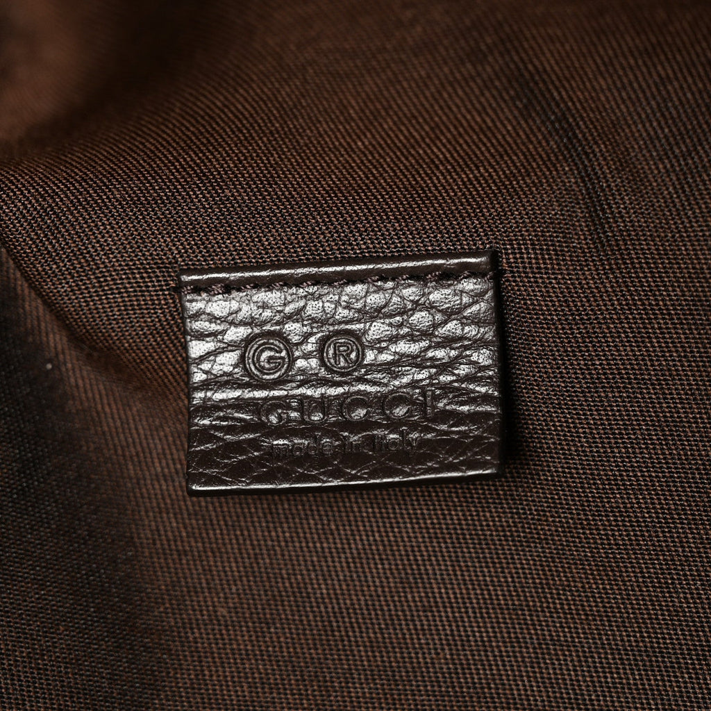 Monogram Dollar Calfskin Waist Pouch Beige Ebony Testa di Moro Marrone Scuro