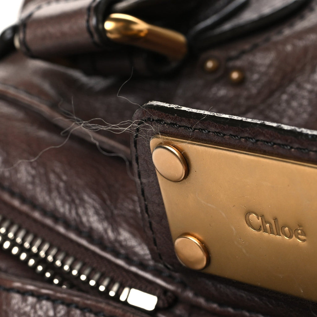 Calfskin Medium Paddington Satchel Chocolate