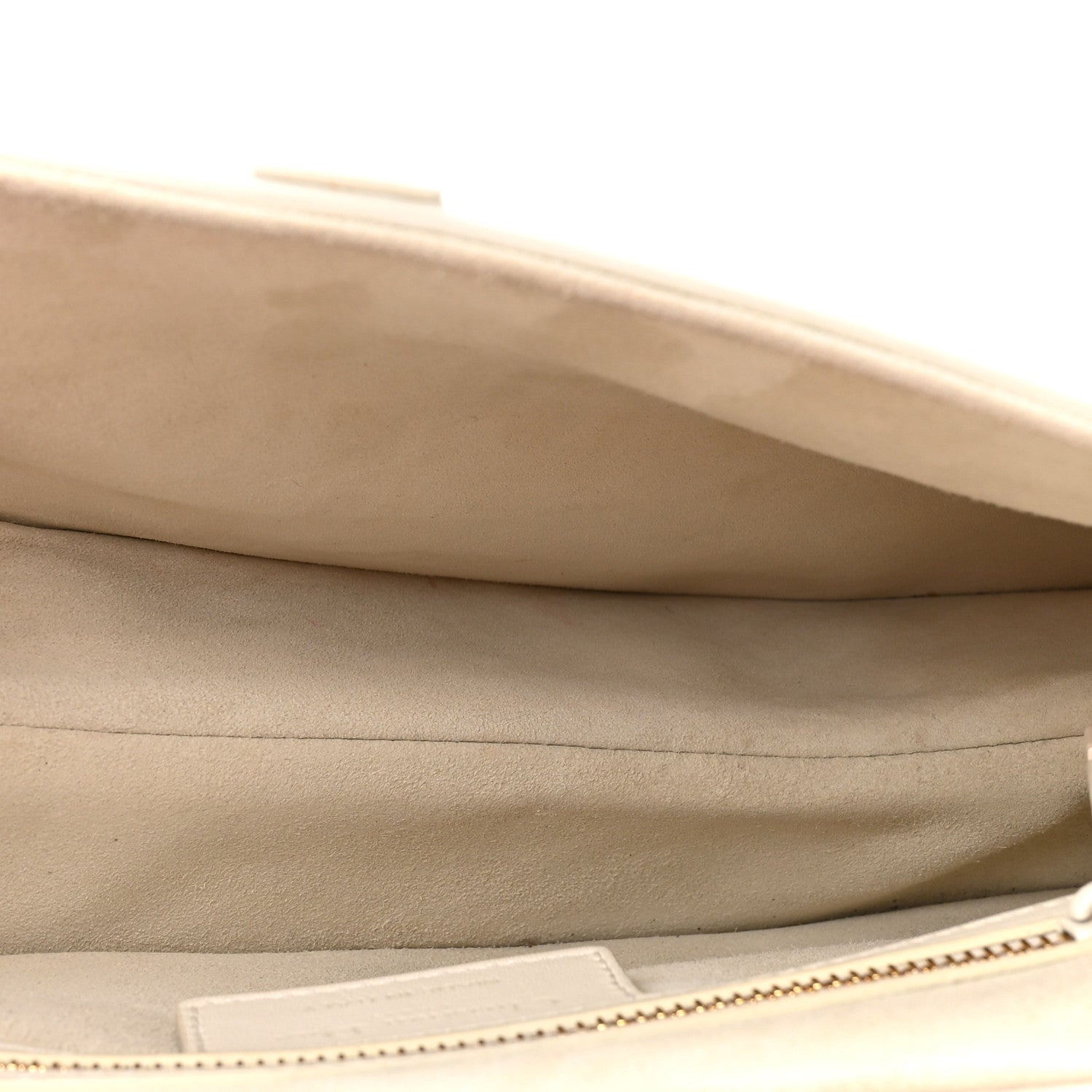 Ultra Matte Calfskin Saddle Bag Off White