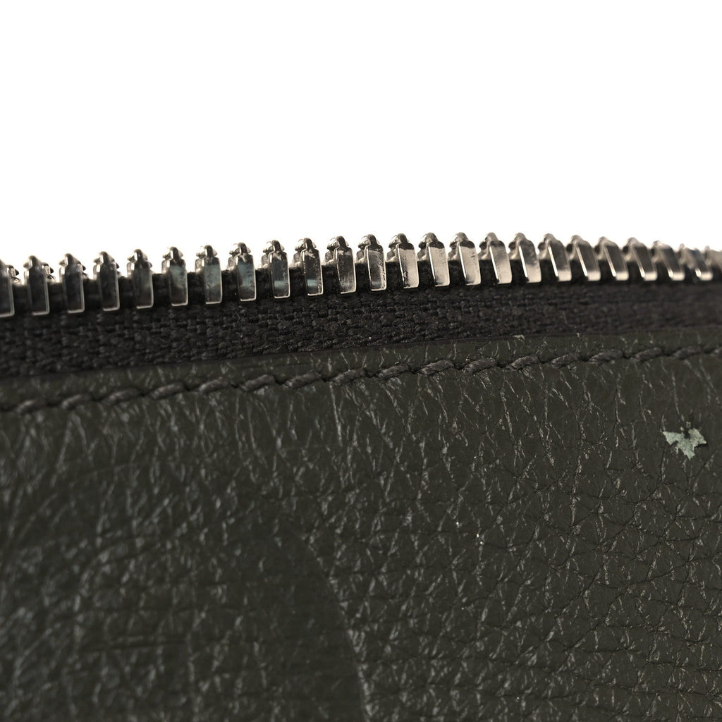 Piuma Calfskin Jumbo GG Embossed Medium Wristlet Messenger Bag Green