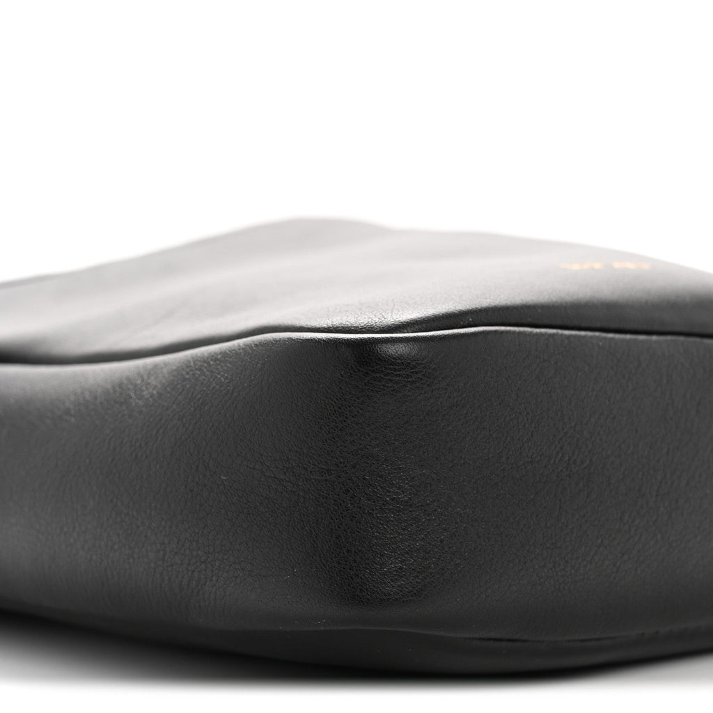 Calfskin Baroque Logo Messenger Bag Black