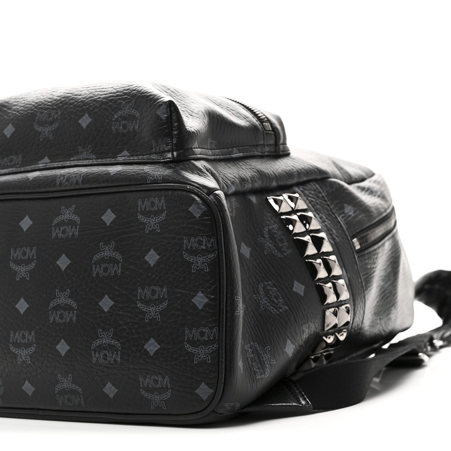 Visetos Medium Side Studs Stark Backpack Black