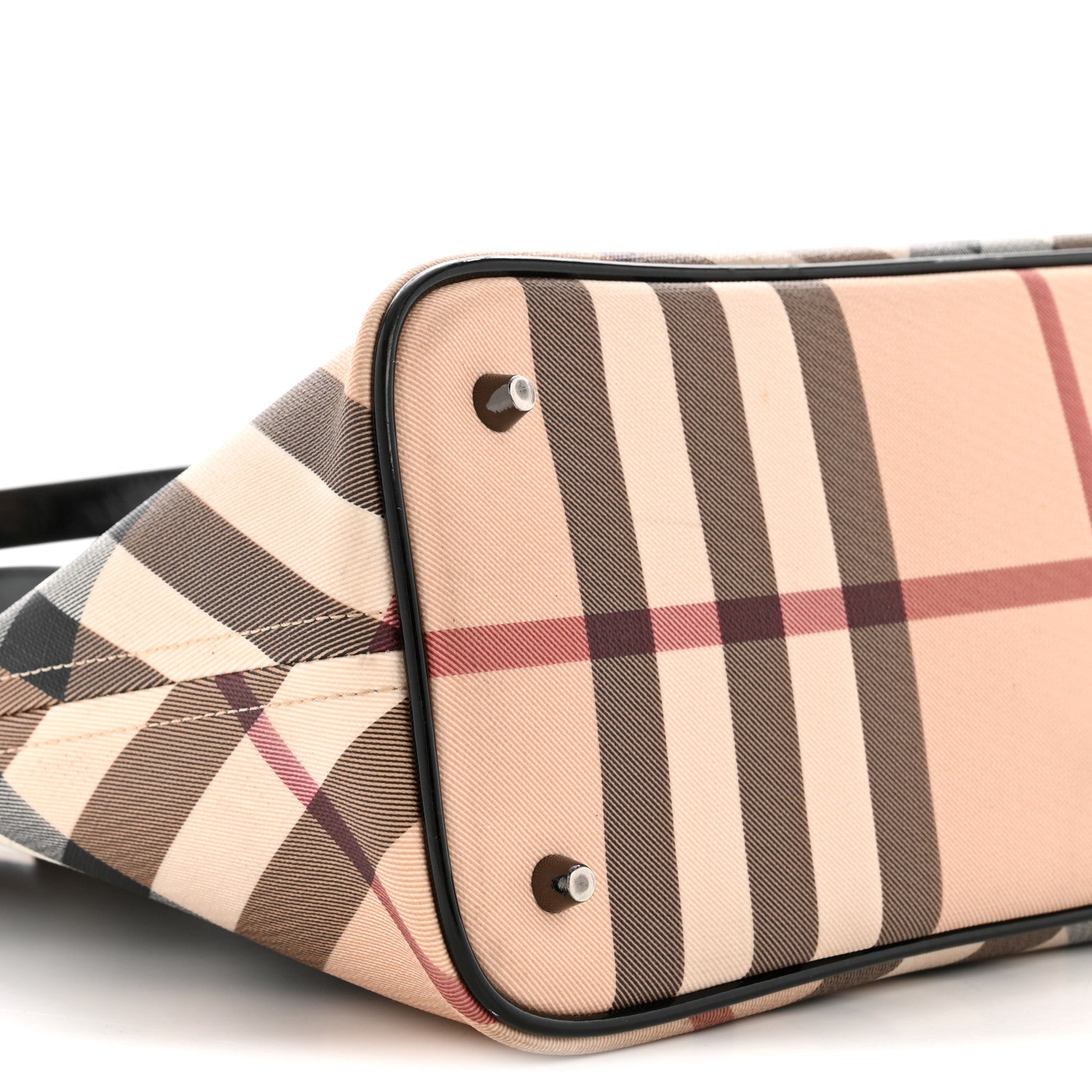 Supernova Check Small Nickie Tote Black