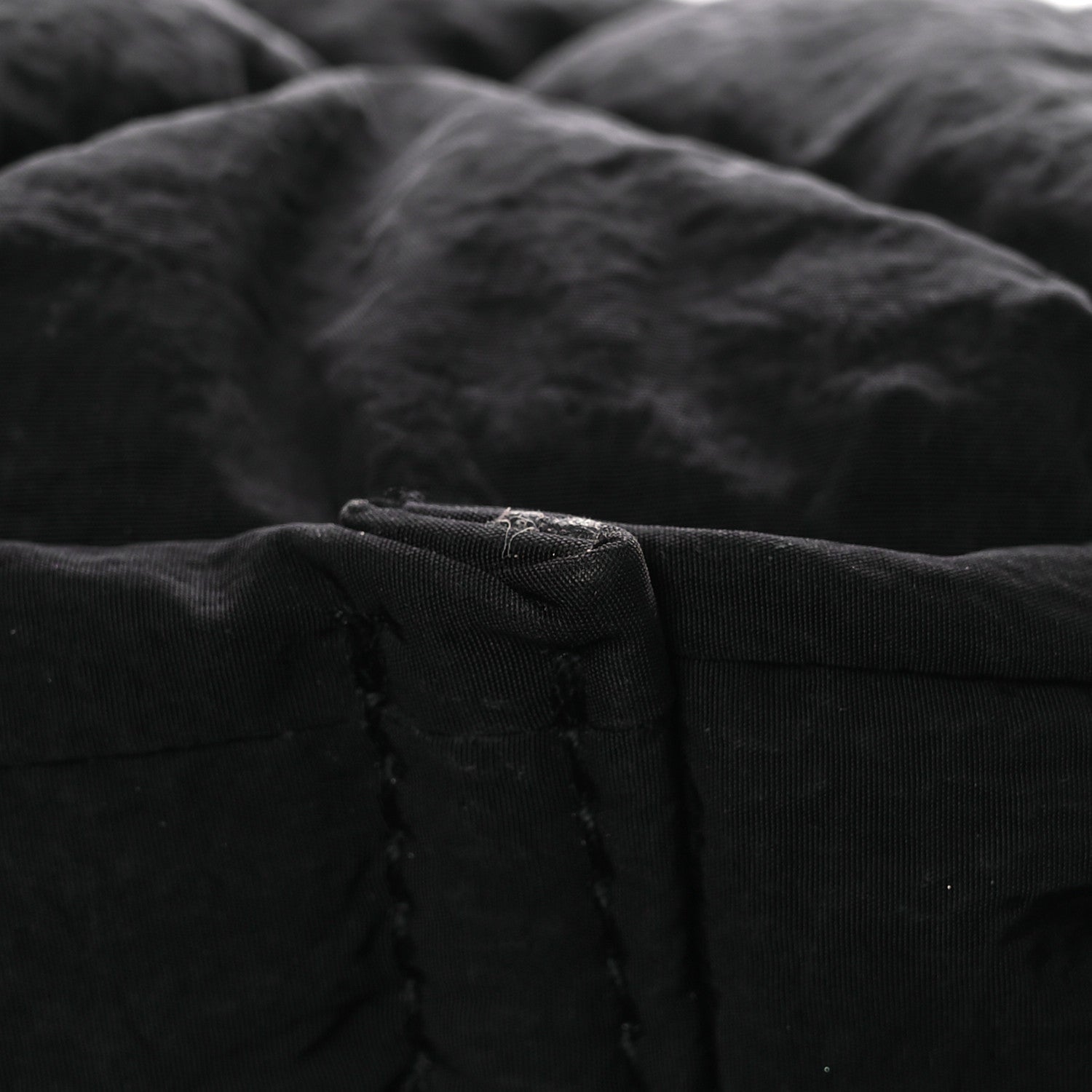 Nylon Intrecciato Padded Tech Maxi Cassette Bag Black