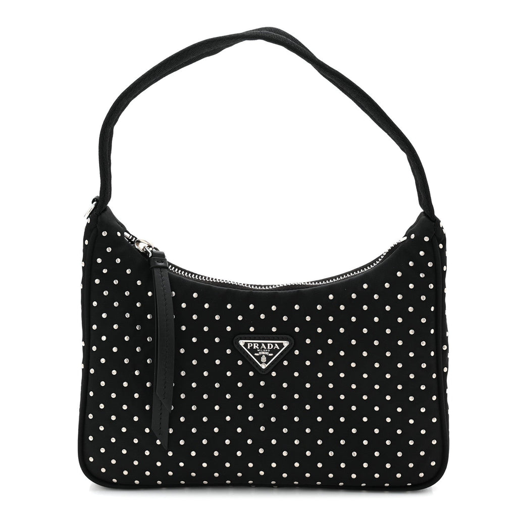 Re-Nylon Vela Studs Mini Re-Edition 2000 Bag Black