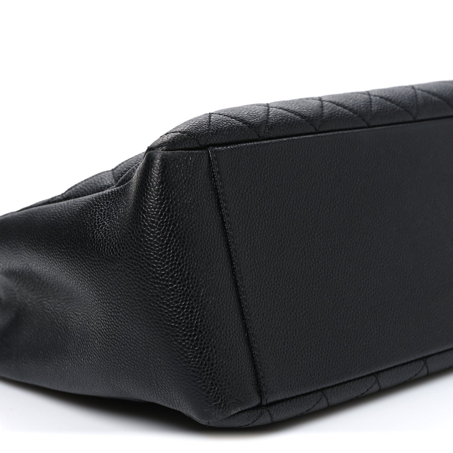 Caviar Quilted Grand Shopping Tote GST Black