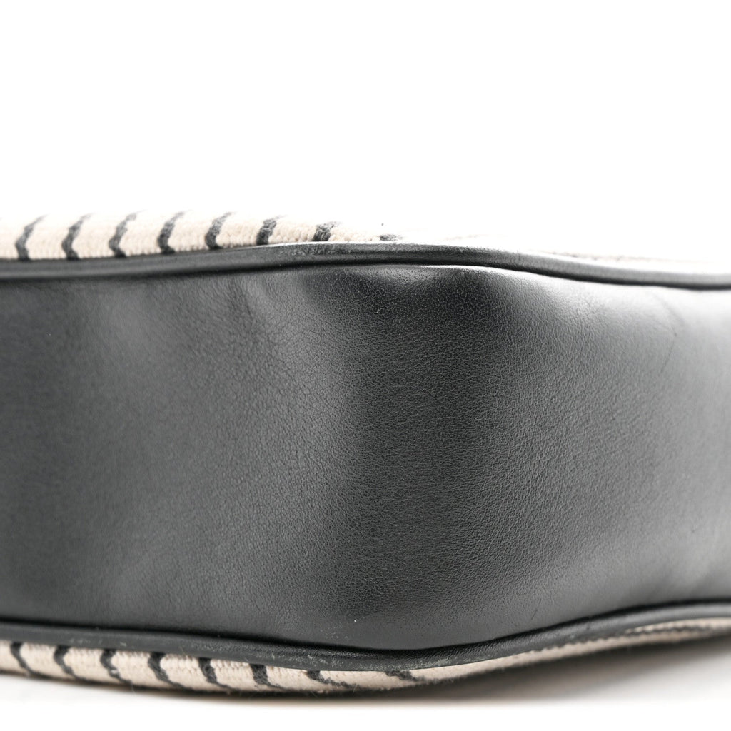 Canvas Calfskin Monogram Lou Camera Bag Black Grey Cream