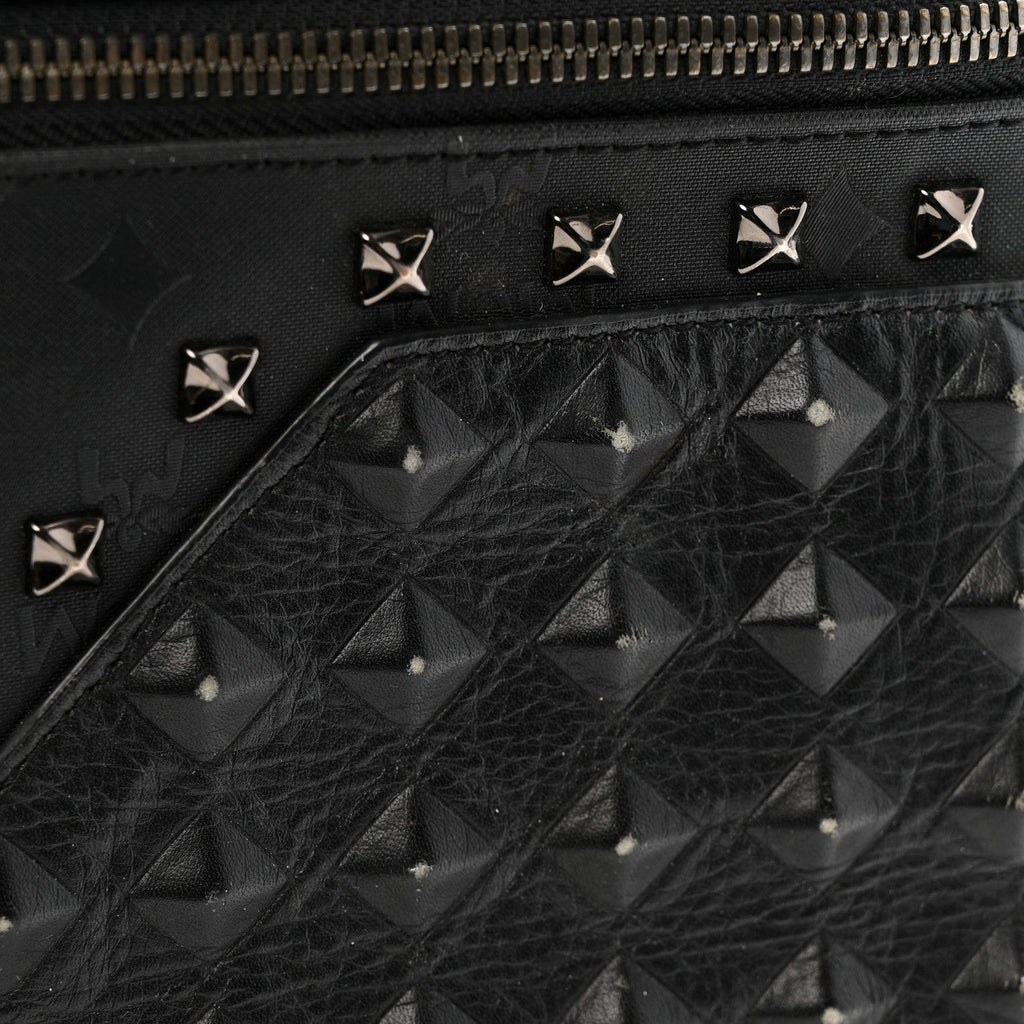 Nylon Monogram Studded Stark Medium Backpack Black
