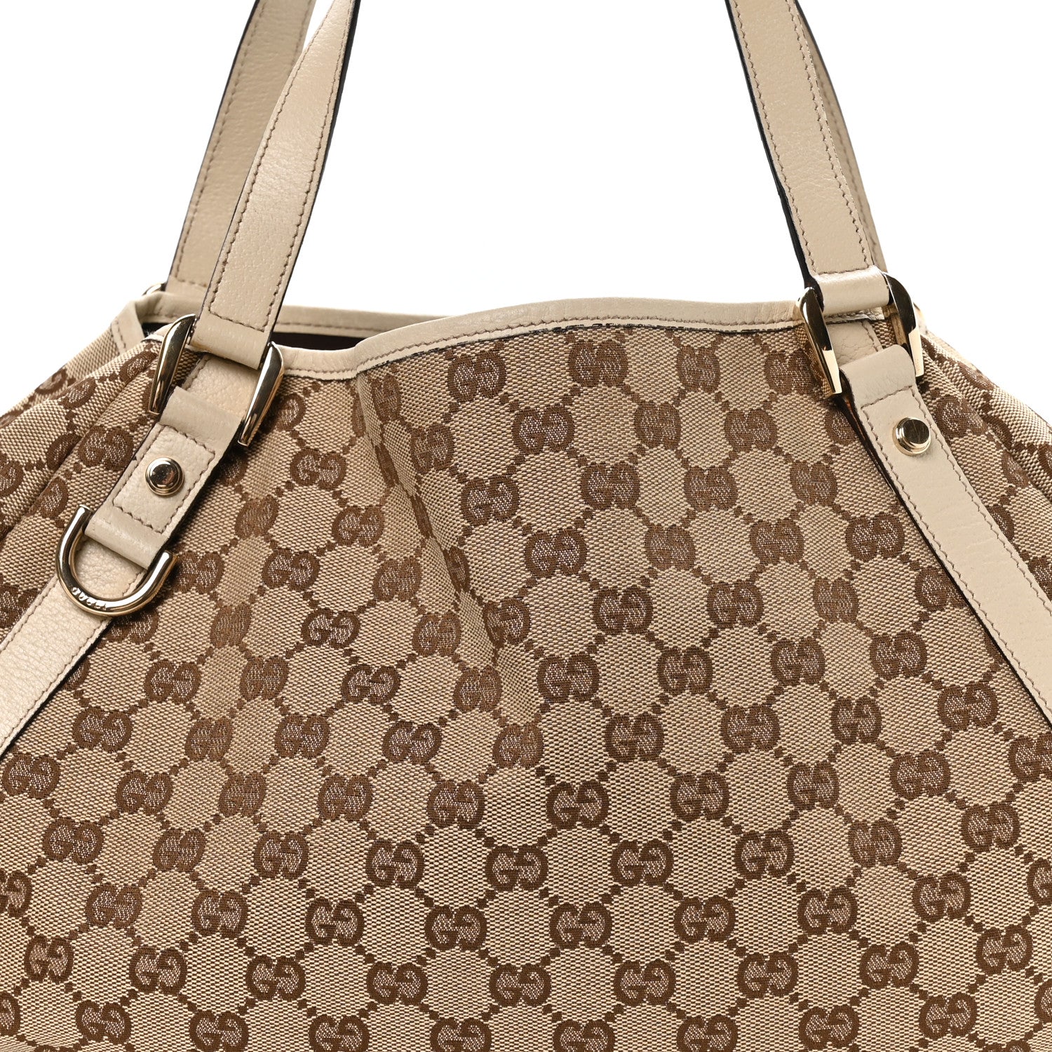 Monogram Medium Abbey Shoulder Bag Off White