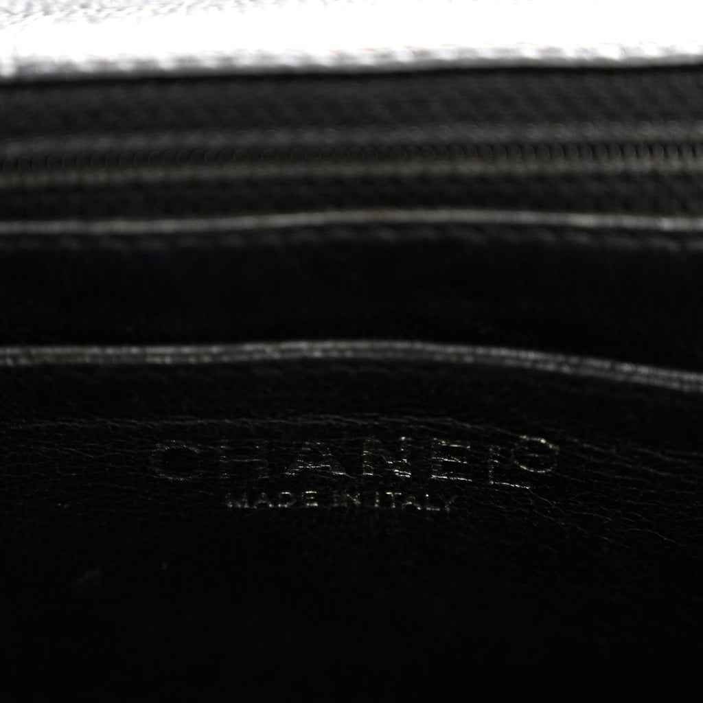 Caviar Quilted Jumbo Kelly Flap Black