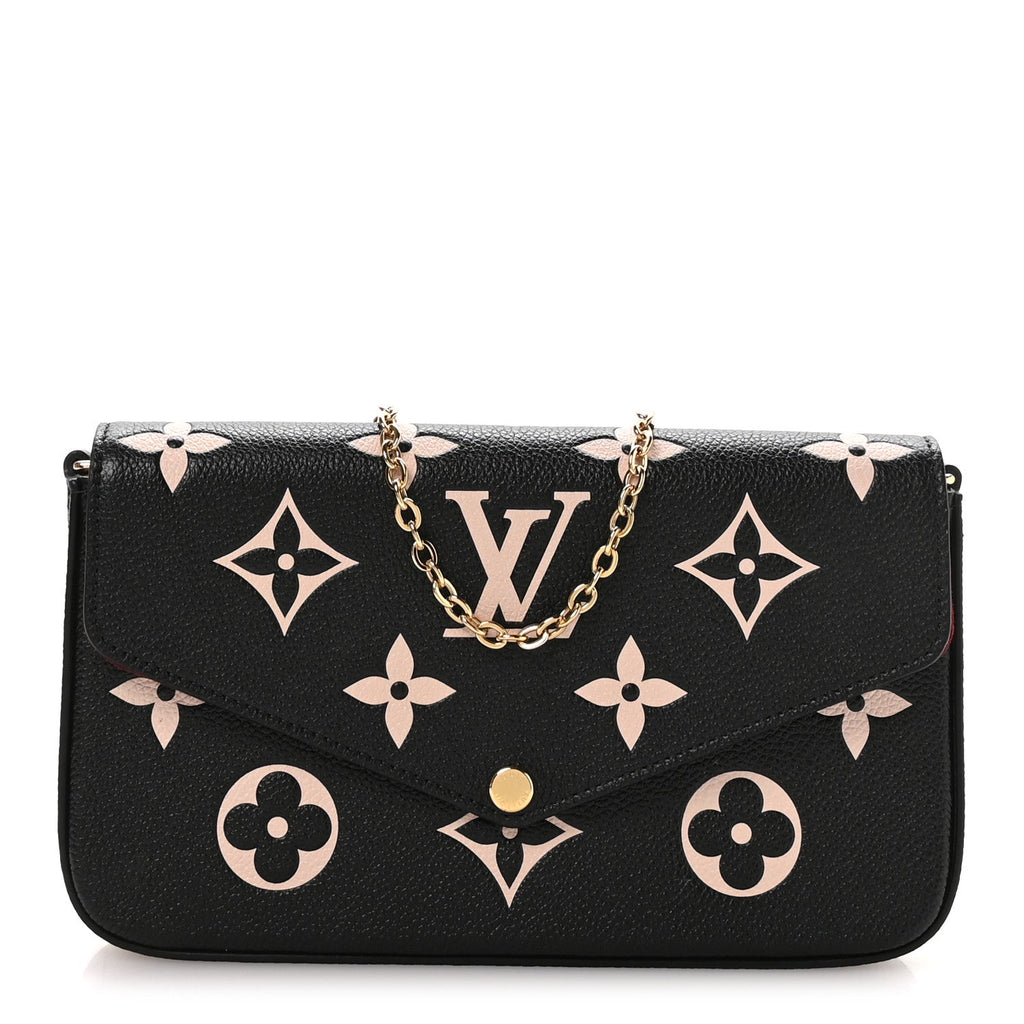 Empreinte Monogram Giant Felicie Pochette Black Beige