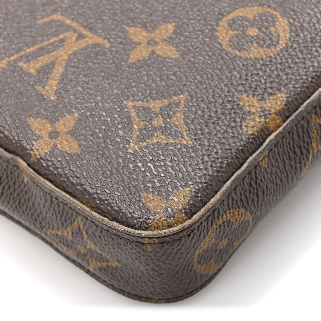 Monogram Pochette Felicie Chain Wallet Fuchsia