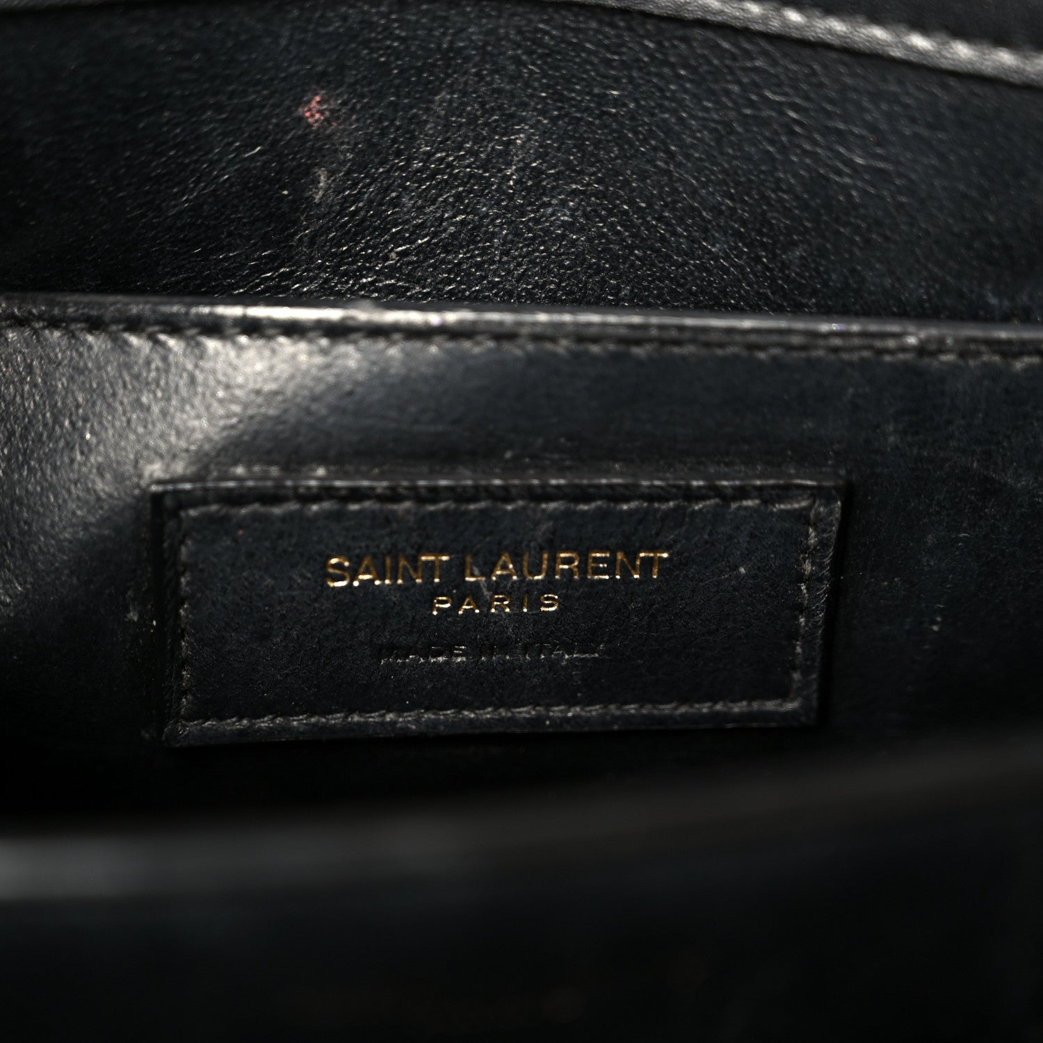Calfskin Crocodile Embossed Medium Classic Monogram Cassandra Top Handle Black