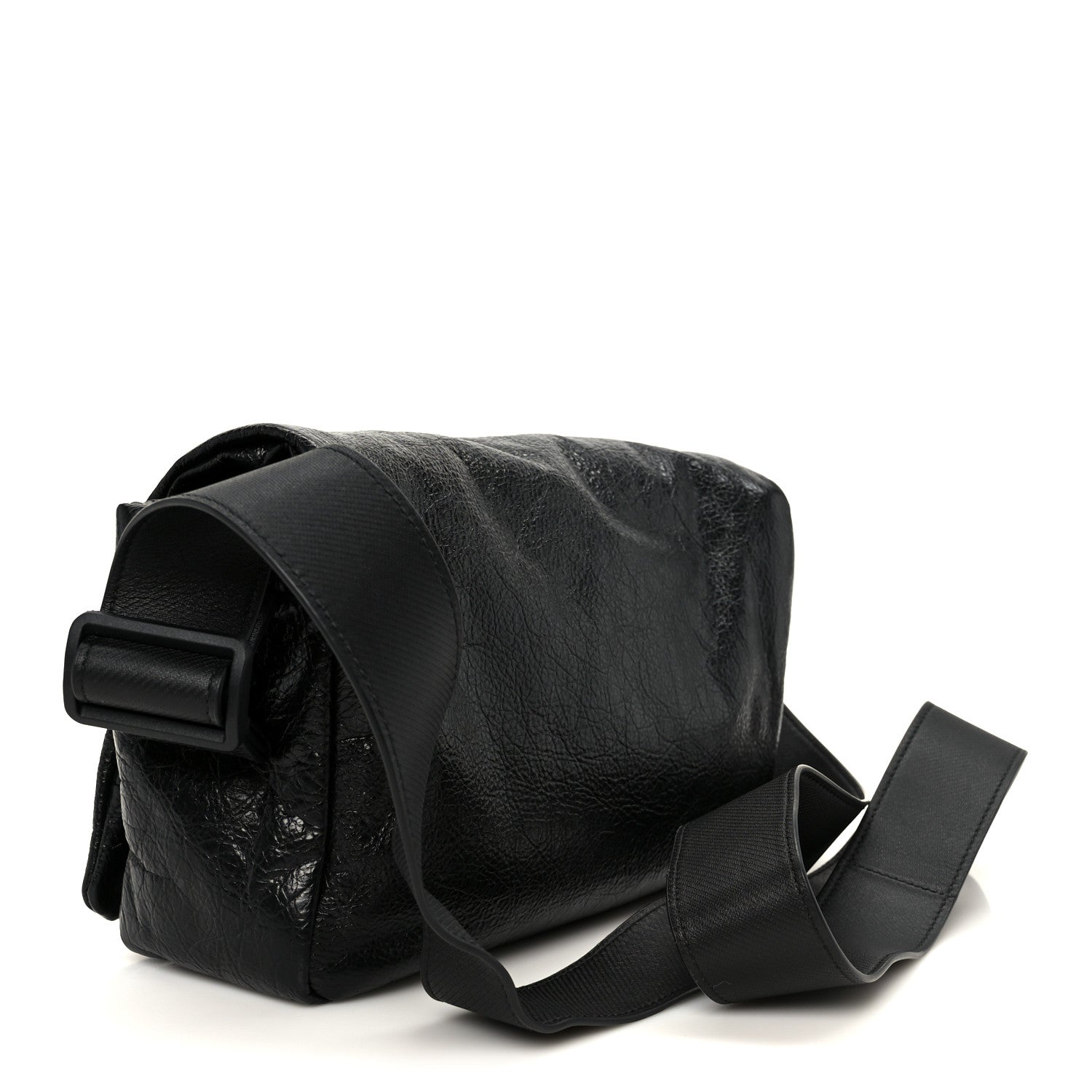 Arena Calfskin Small Monaco Flap Bag Black