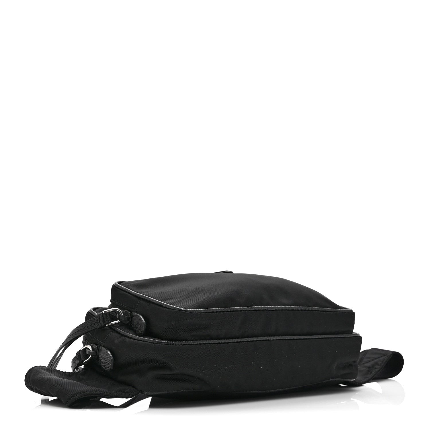 Re-Nylon Saffiano Belt Bag L Black