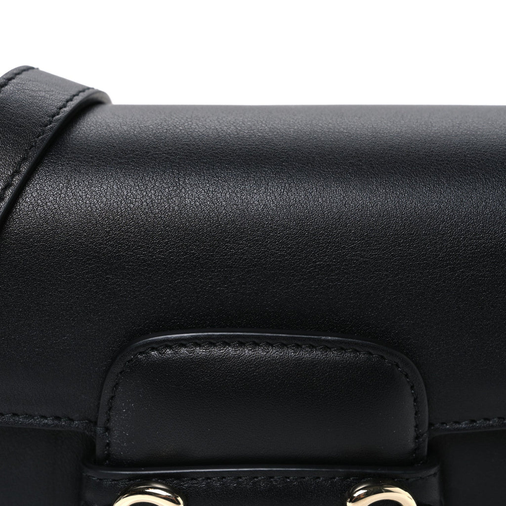 Arabella Calfskin Horsebit 1955 Shoulder Bag  Black