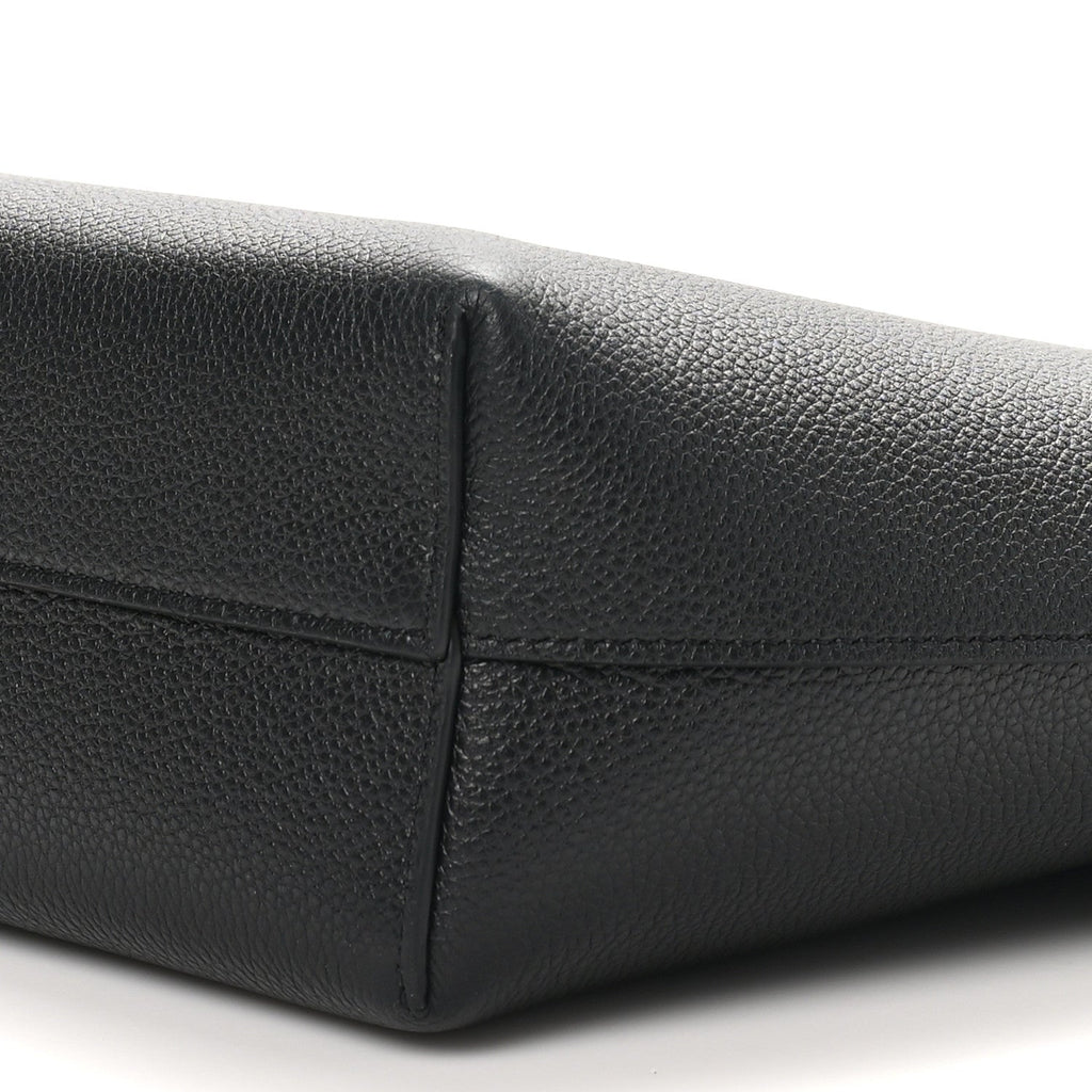 Grained Calfskin Triomphe Mini Cabas Anais Black