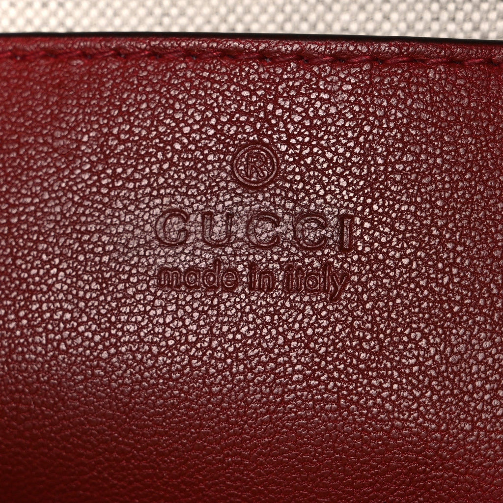 Sakai Be Green Calfskin Diagonal Stitched Blondie Top Handle Bag Rosso