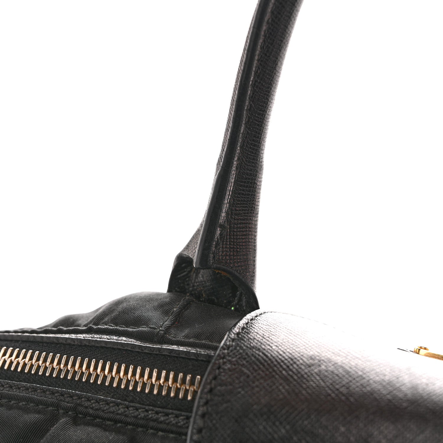 Tessuto Nylon Saffiano Tote Black