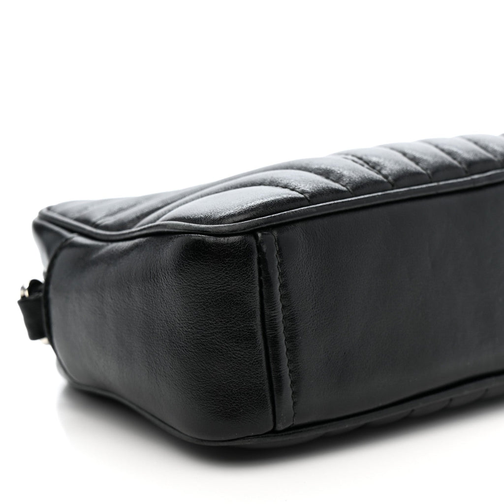 Soft Calfskin Diagramme Camera Bag Black