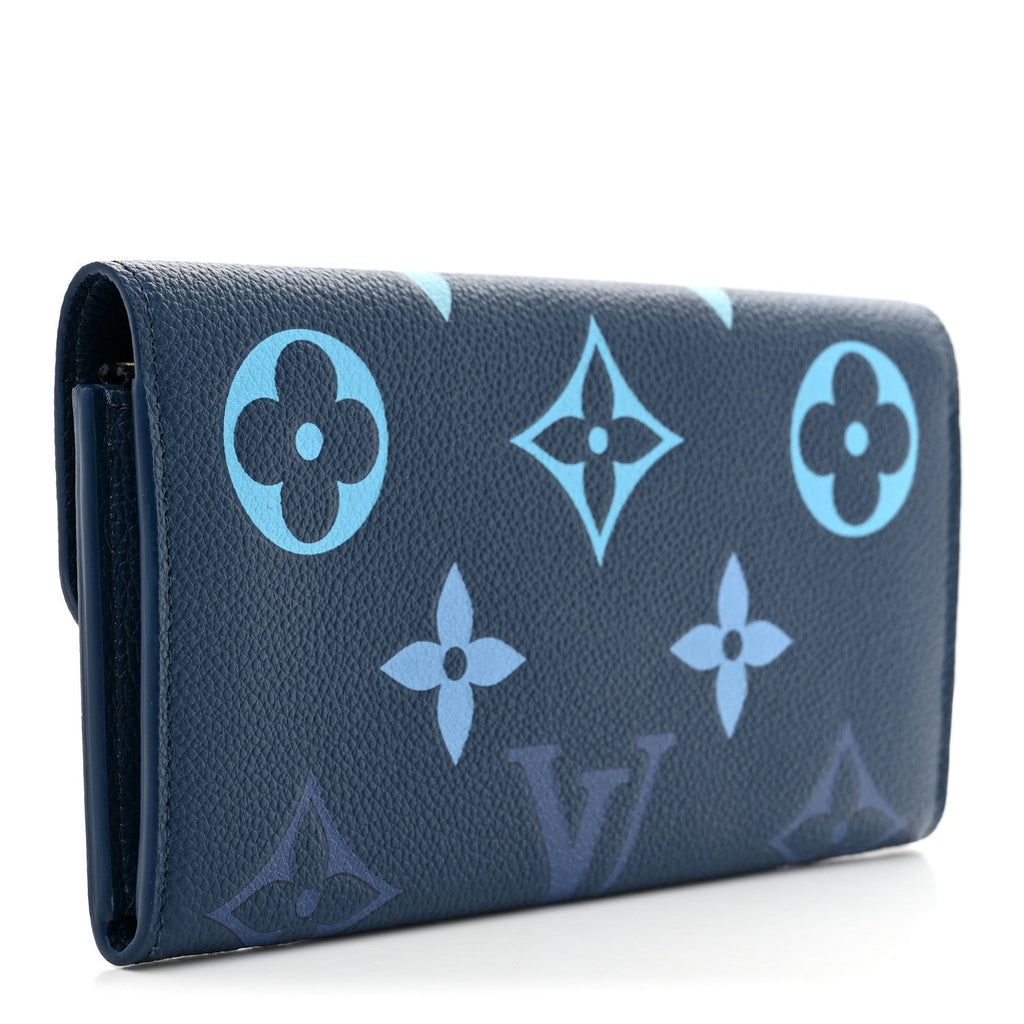 Empreinte Monogram Giant Emilie Wallet Gradient Blue