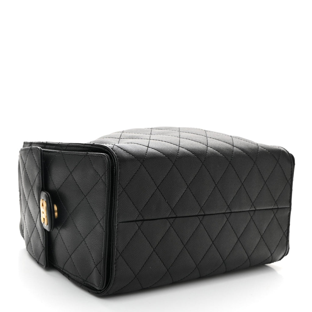 Caviar Quilted Small Chanel 25 Handbag Black