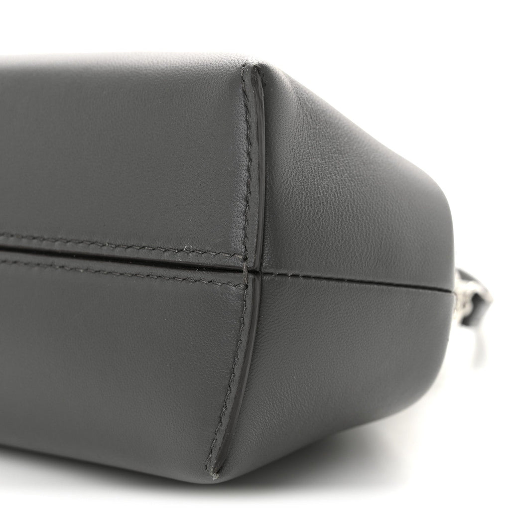 Shiny Nappa Snakeskin Small Fendi First Anthracite Asfalto