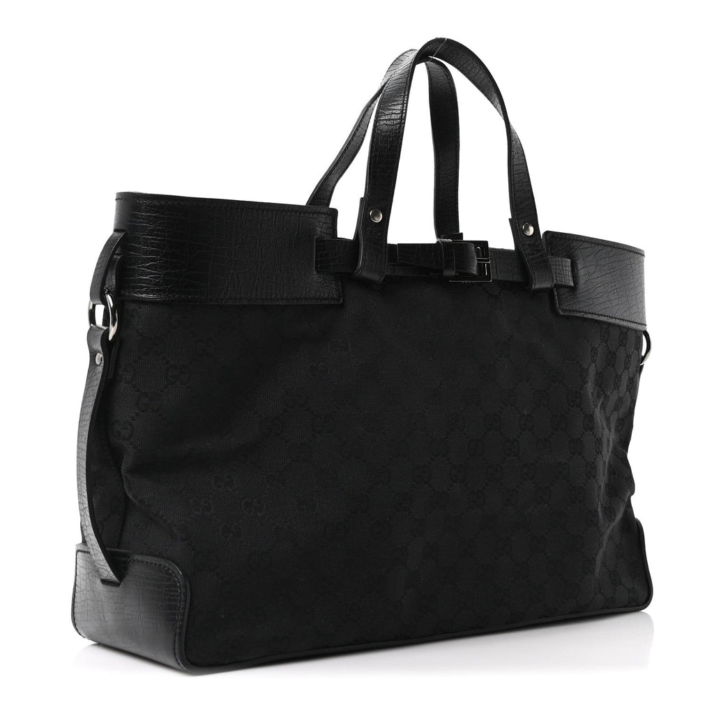 Monogram Large Tote Black